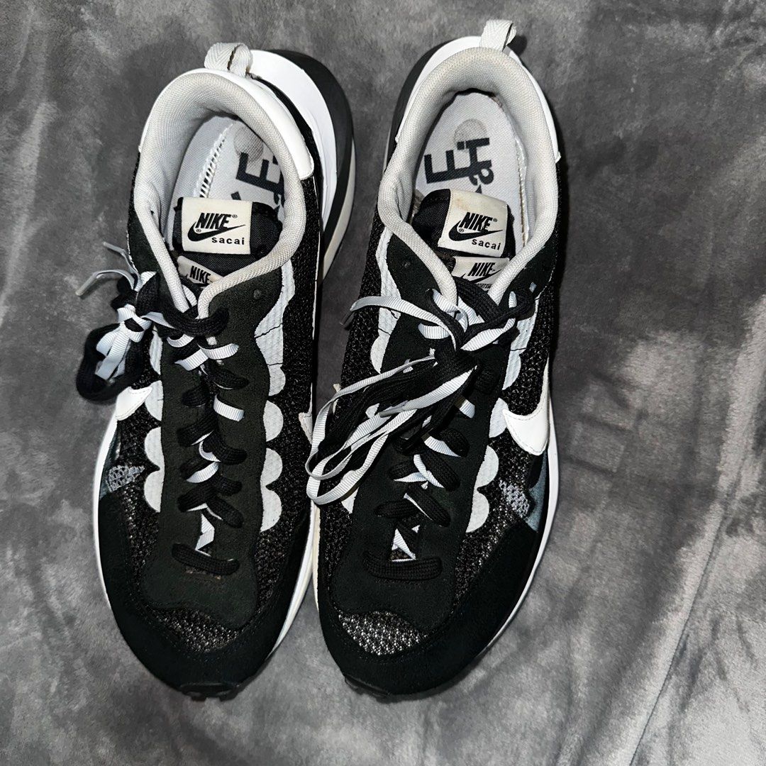 Nike x sacai VaporWaffle (Category: Sneakers) located in Quezon City. Submitted by pmc10 (Listing ID 1256955495, Image 2). Description: Nike VaporWaffle x sacai “Black White” Size US 13 Authenticated thru CheckCheck #245466 - Near mint, minimal stains - No box Slightly negotiable.