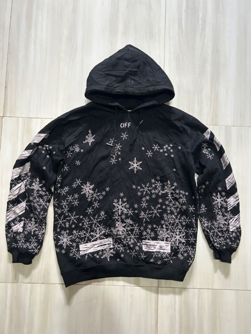 Off white snowflake hoodie on sale