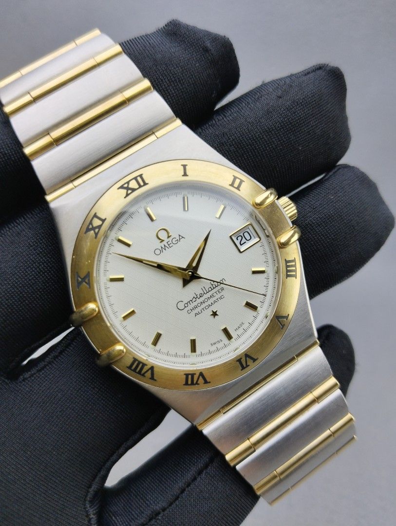 Omega Constellation Chronometer Date Steel yellow gold on Steel