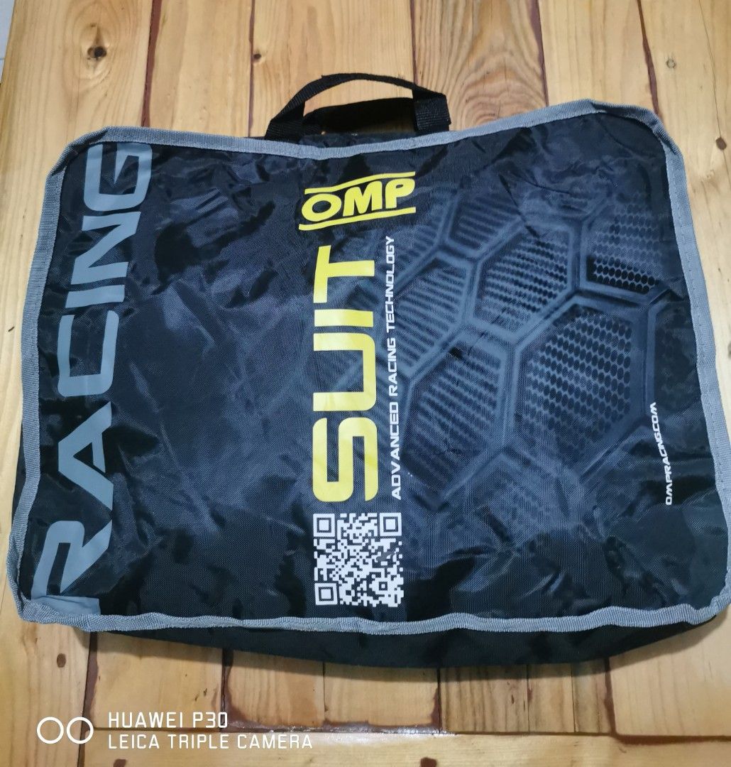 OMP Racing Race Suit Carry Bag in black, Men's Fashion, Bags, Belt bags