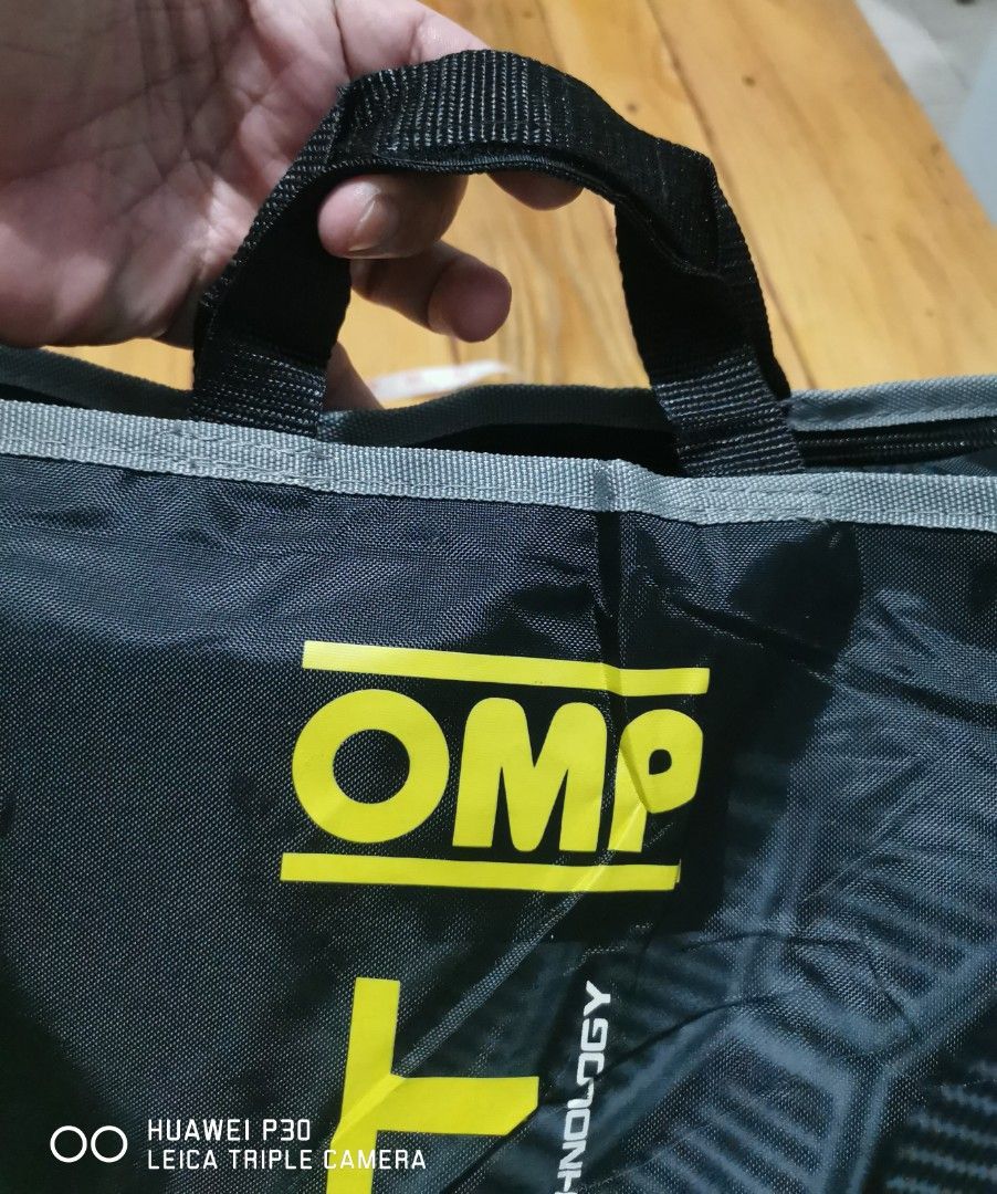 OMP Racing Race Suit Carry Bag in black, Men's Fashion, Bags, Belt bags