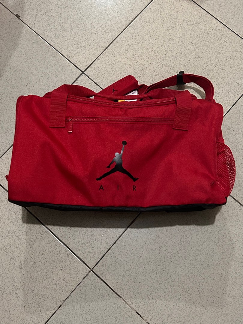 Original red Jordan Duffle/gym bag (small), Men's Fashion, Bags, Sling
