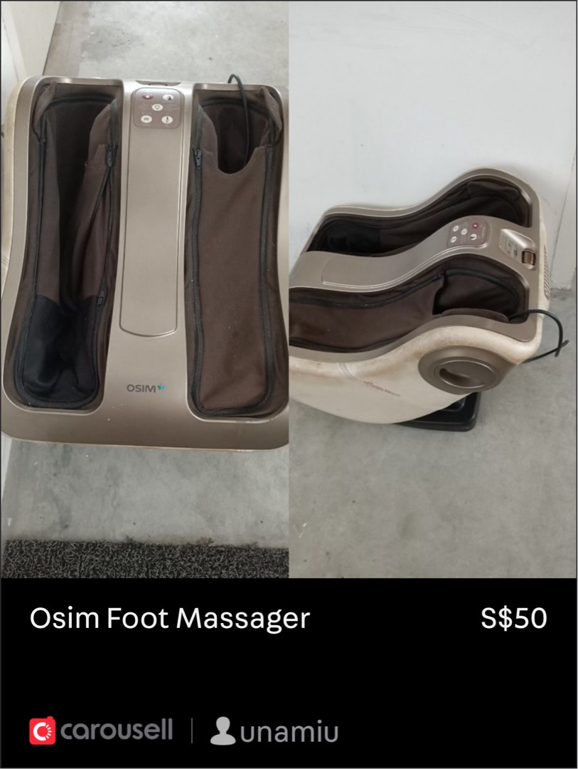 OSIM foot massage machine, Health & Nutrition, Massage Devices on Carousell