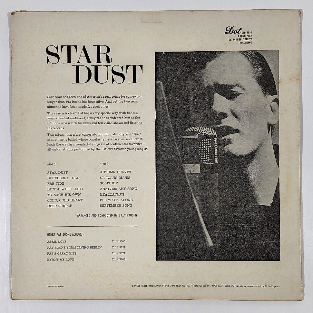 【中古】 Pat Boone / Star Dust Pat Boone - Star Dust Japan Orig. VG/VG+ | eBay