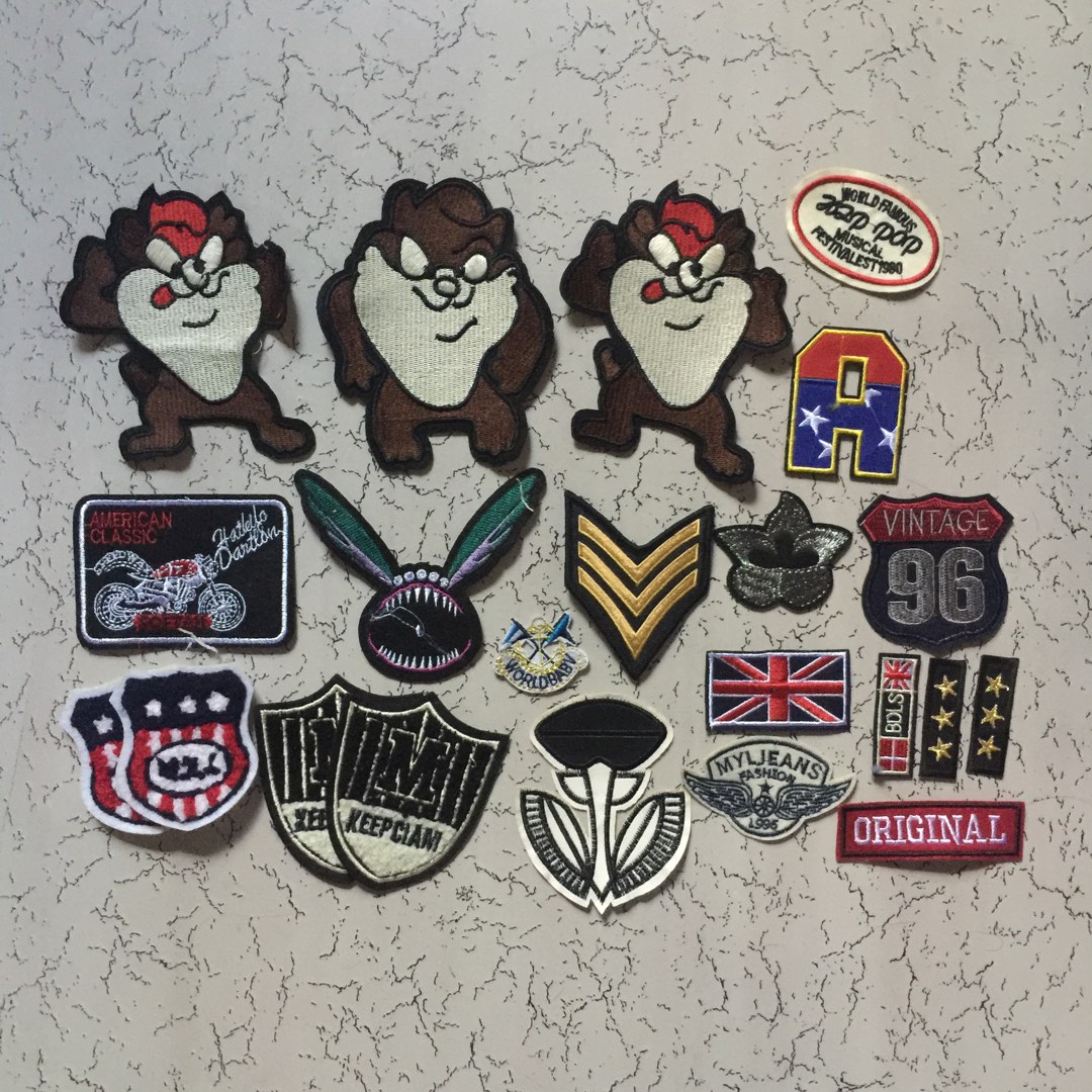 Patches bundle (mixed of need to be sewed & iron patches), Hobbies ...