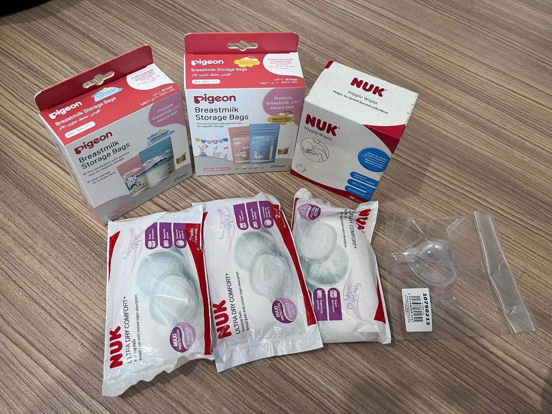 Pigeon Breastmilk Storage Bag NUK Nipple Wipes Other Items