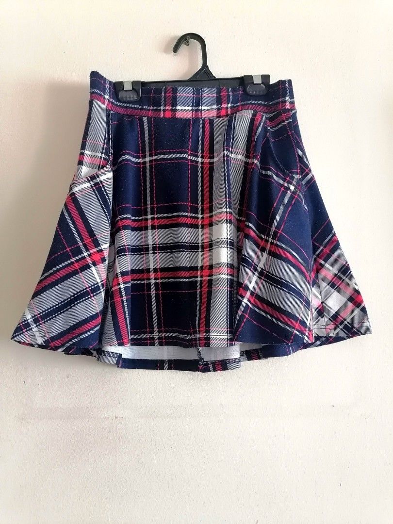 Cotton On Plaid Mini Skirt Women s Fashion Bottoms Skirts on