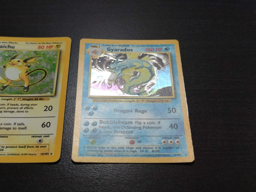 Pokemon Raichu 14/102 Base Set, Hobbies & Toys, Toys & Games on Carousell