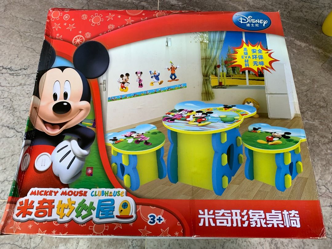 Mickey mouse table hotsell and chair set