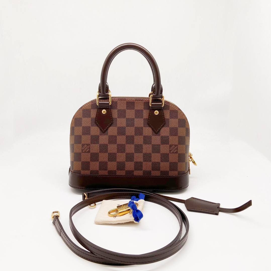 Louis Vuitton Alma Damier Ebene PM, Luxury, Bags & Wallets on Carousell