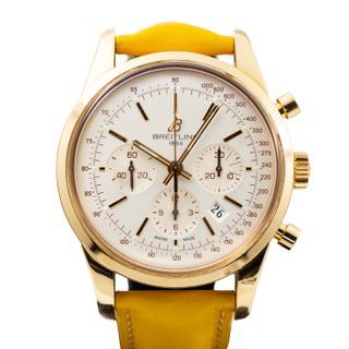 Preowned Breitling Transocean Chronograph in Rose Gold Ref: RB015212G738