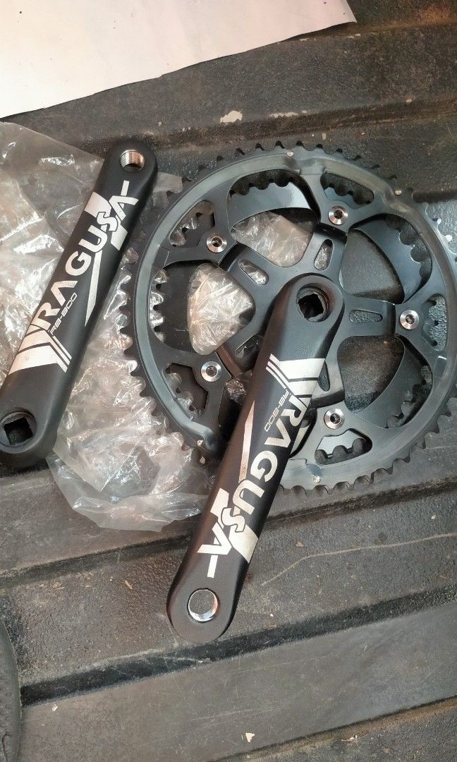 Ragusa crank (Category: Bicycles) located in Quezon City. Submitted by jonathan_ilog18 (Listing ID 1256837749, Image 2). Description: 2x52x42 marikina area square type new.