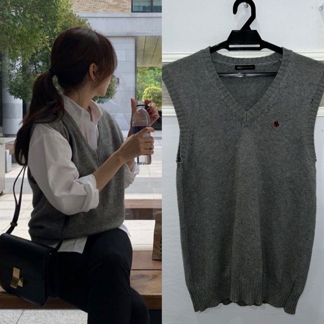 Ralph Lauren Sweater Vest, Women's Fashion, Tops, Others Tops on Carousell