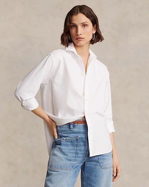 Ralph lauren women's white button hotsell down