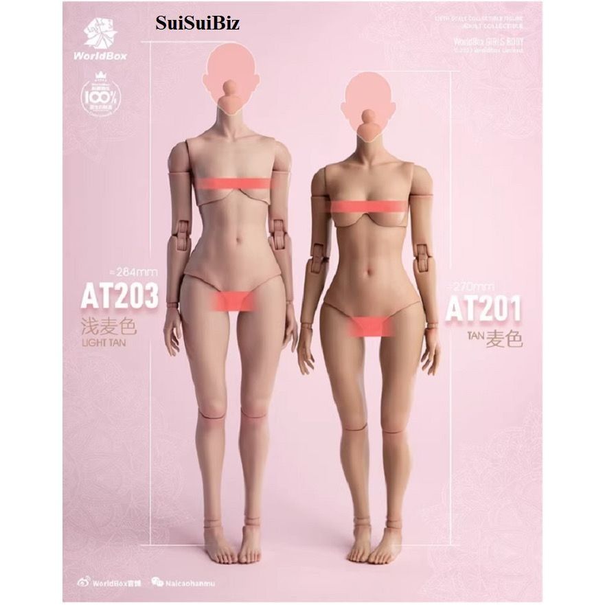 1/6 WorldBox AT203 pale 女性可動フィギュア 衣装セット 1/6 Scale Female Body 1/6 Scale Female Model Body - Worldbox AT203