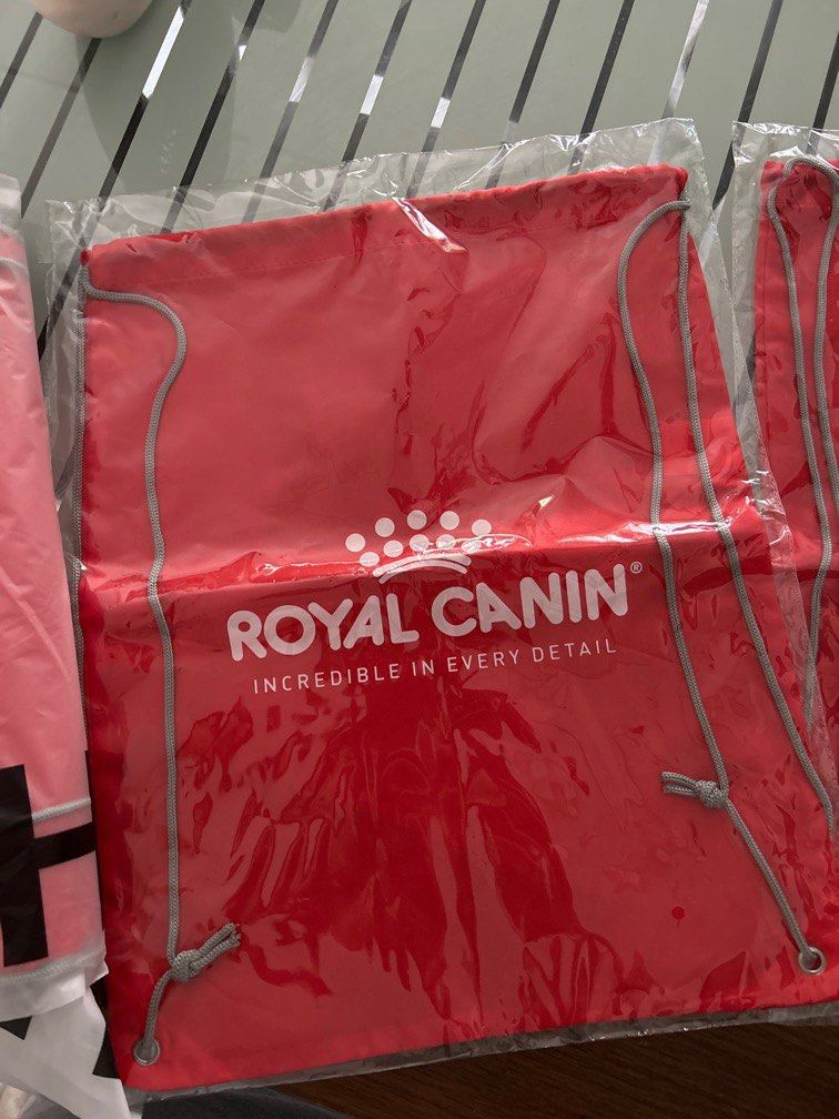 Red Royal Canin DrawString Bag Hobbies Toys Stationery Craft Craft Supplies Tools on Carousell