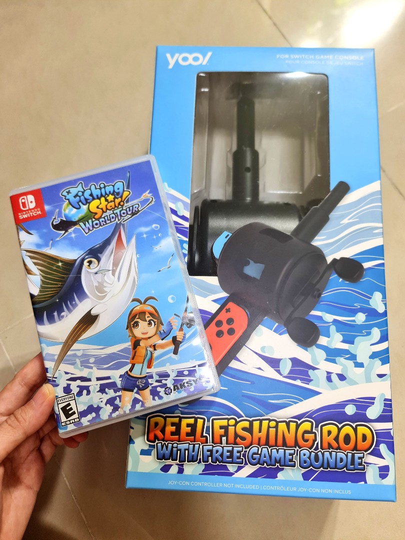 Reel Fishing Rod bundle Fishing Star world tour (Nintendo Switch), Video  Gaming, Video Games, Nintendo on Carousell