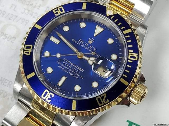 ROLEX 2000 Submariner Date "BLUESY" (Category: Luxury Watches) located in Pasig City. Submitted by Watchaholics (Listing ID 1256972192, Image 1). Description: ROLEX 2000 Submariner Date "BLUESY" -Model 16613 -Year model 2000 -9.5/10 condition (in a very excellent condition) -UNIT and ROLEX pouch only inclusion -open for authentication For 585k You may DM or contact @ 09615077138 Thanks admin😉 See less.