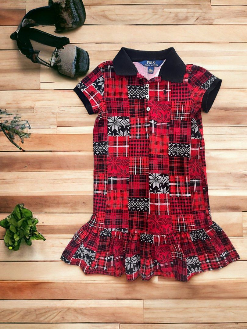 Ralph lauren girls plaid dress shop