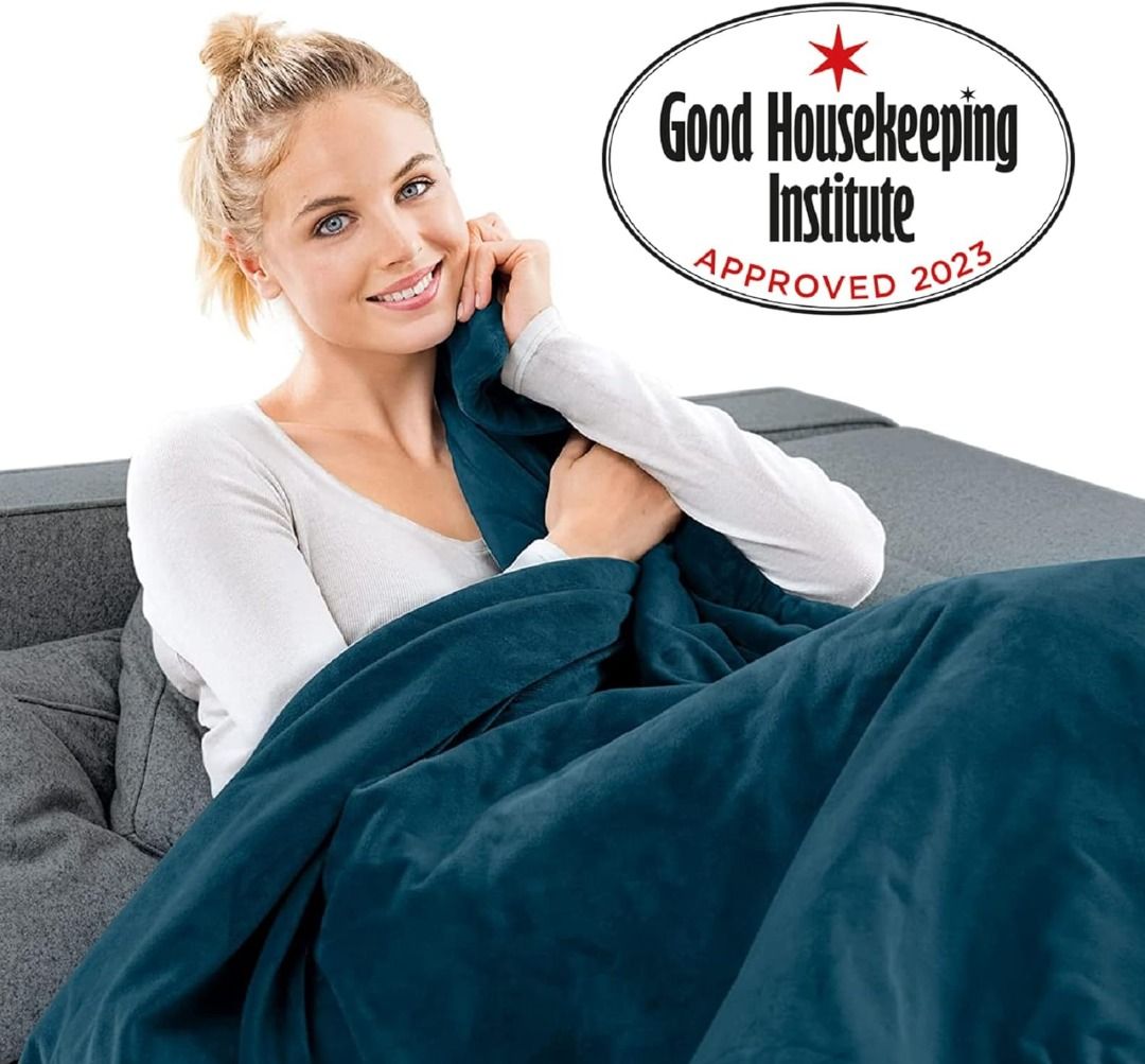 Sale Beurer HD75UK Electric Throw Ocean Breathable Heated Throw for Sofa and Bed Heating Blanket with Ultra Soft Fleece Fibres Automatic