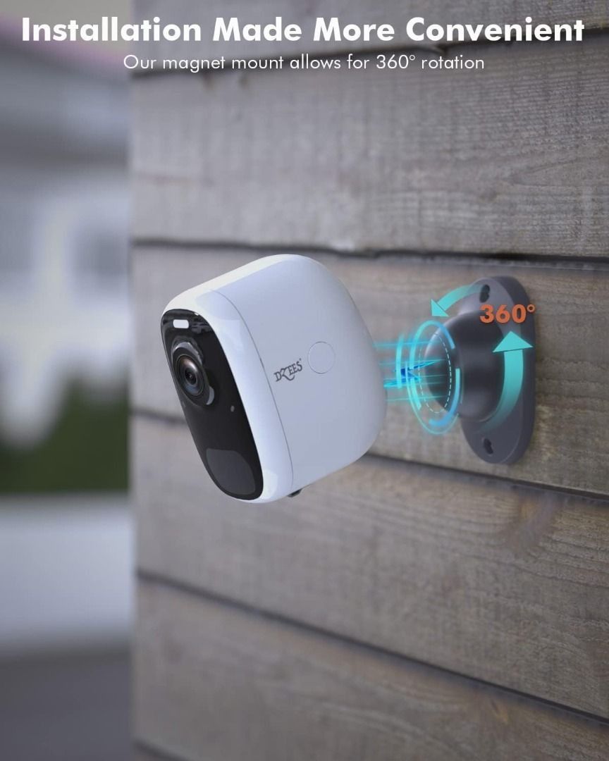 Ctvison wireless battery top powered security camera