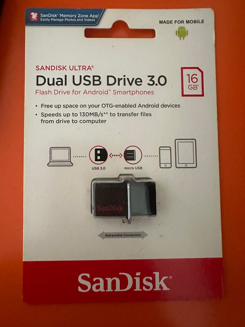 SanDisk Ultra Dual USB Drive, Computers & Tech, Parts & Accessories ...