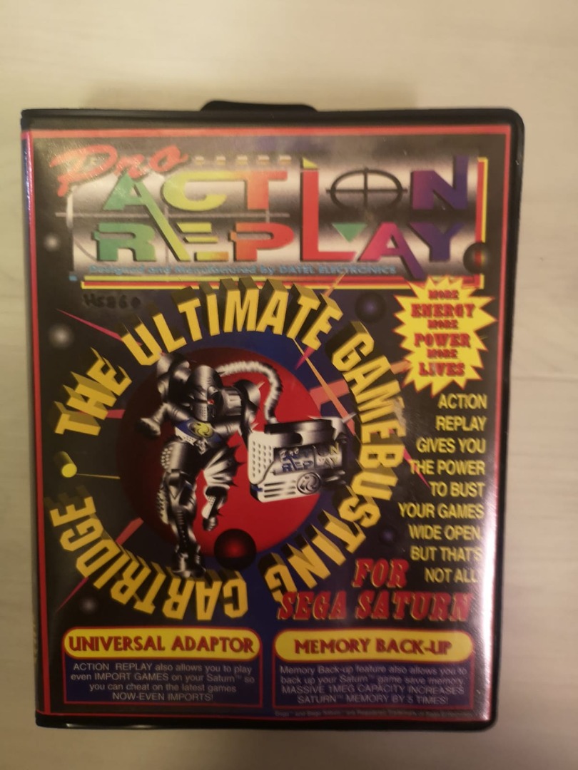 Action Replay 4 In 1 Pour Sega Saturn - Accessoire Datel - Sans Boîte