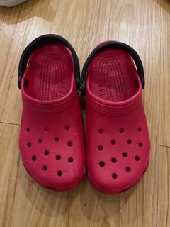 Sendal Crocs merah M8 insole 25.5cm size 41