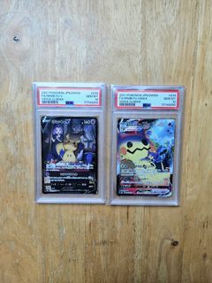 <Sequential PSA-10> Pokemon TCG : PSA10 Mimikyu V (CSR) + PSA10 Mimikyu VMAX (SR)