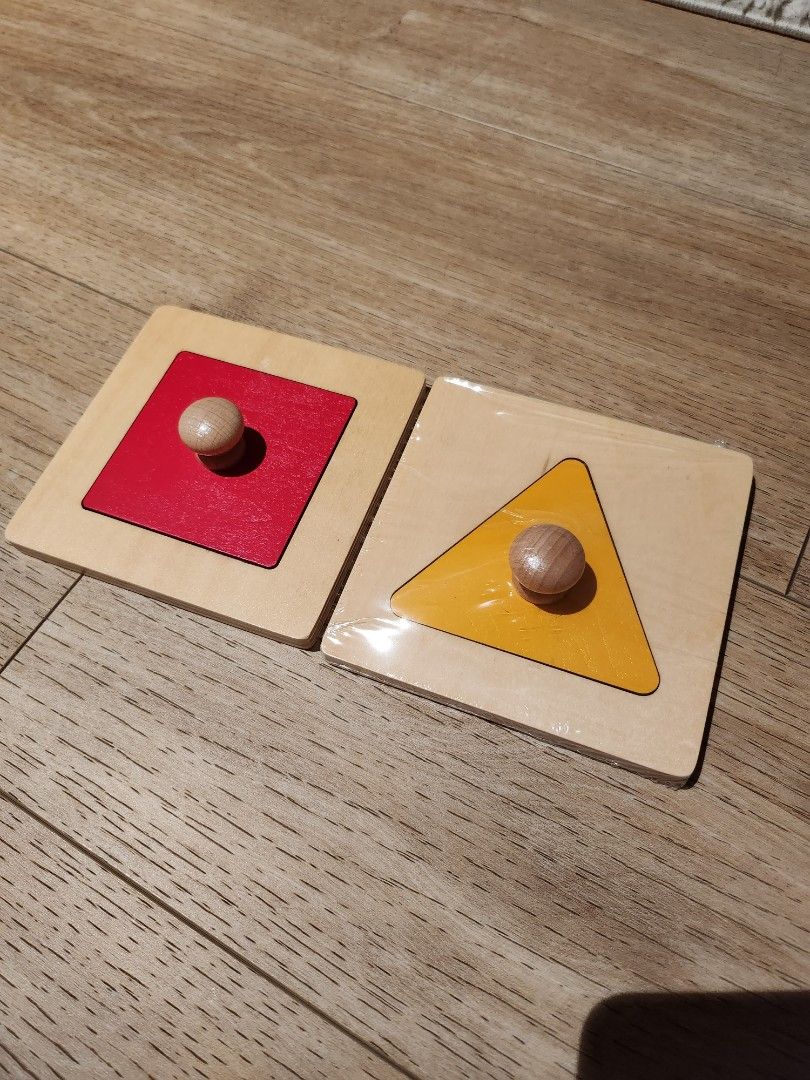 Montessori Shape knob puzzle, Babies & Kids, Infant Playtime on Carousell