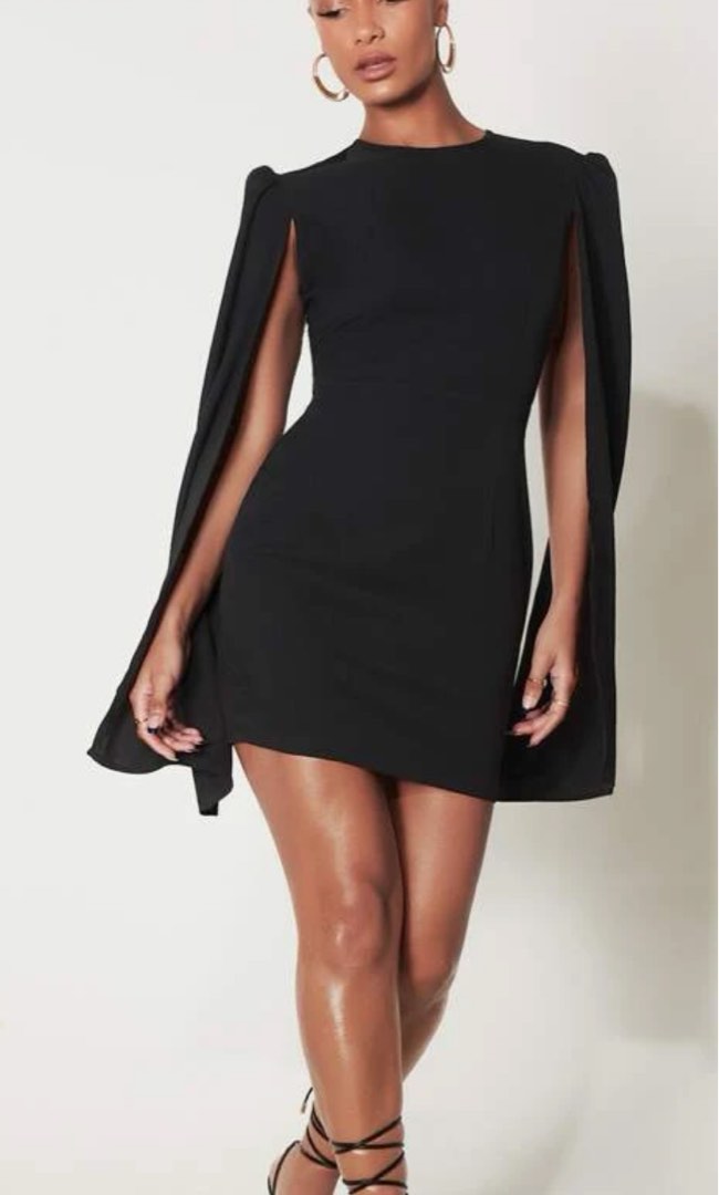 Shein top cape dress