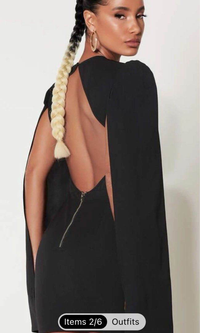 Shein Cape Dress Women s Fashion Clothes on Carousell