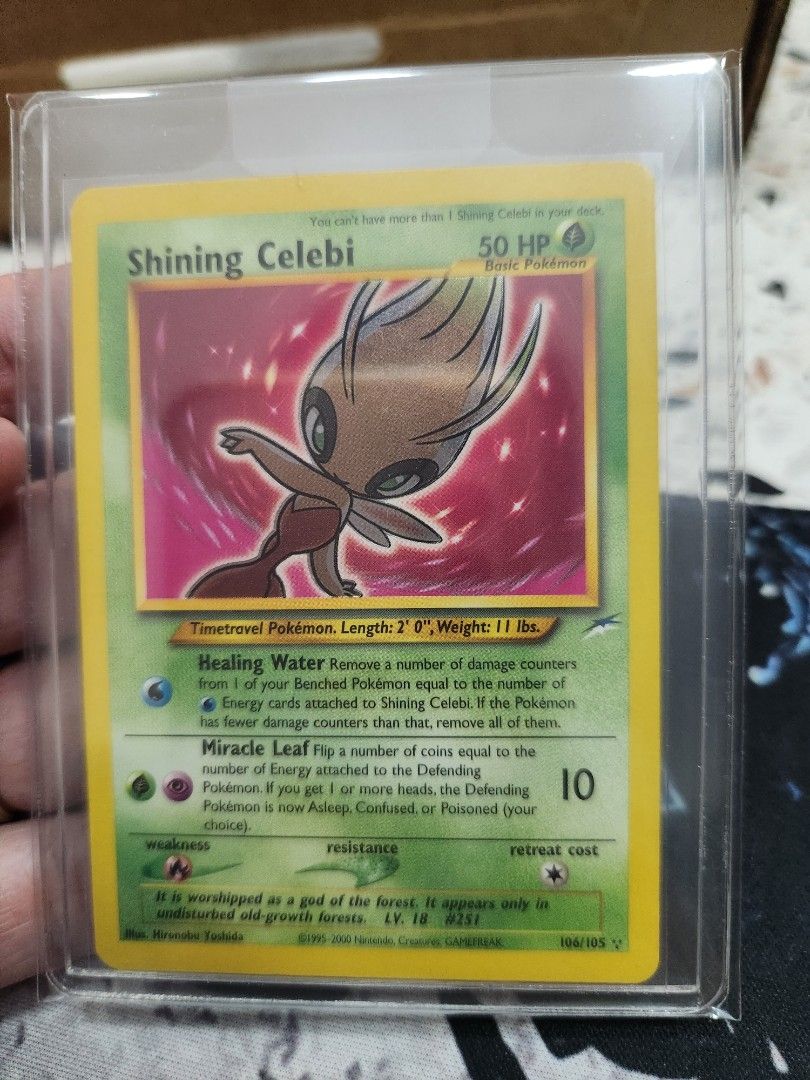 ENG PSA7 Shining Celebi Neo Destiny, Hobbies & Toys, Toys & Games on  Carousell