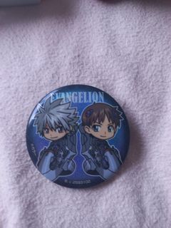 Shinji and Kaworu Badge NGE Neon Genensis Evangalion
