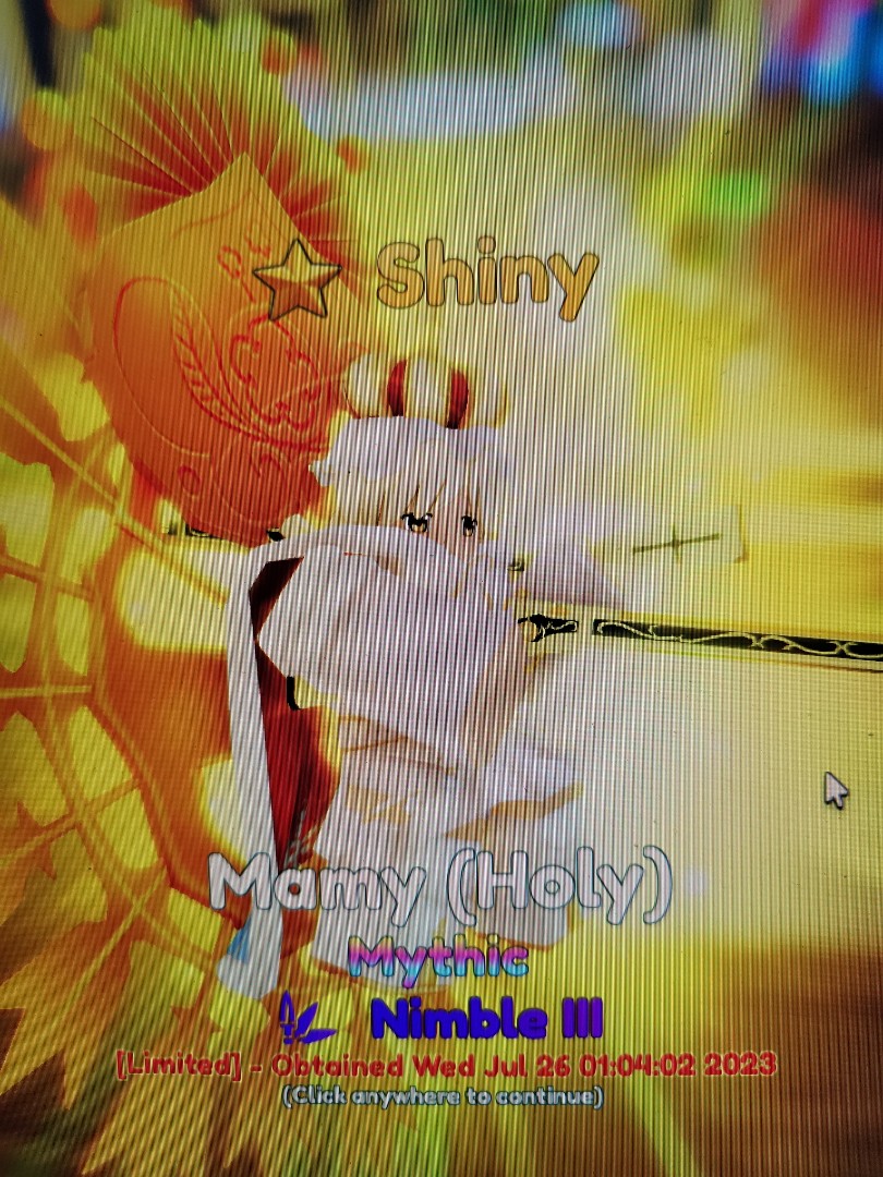 SSS/S/SSS Shiny Mamy (Holy) - Anime Adventures