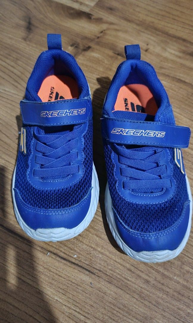 Skechers Blue Boy Shoes Babies Kids Babies Kids Fashion on