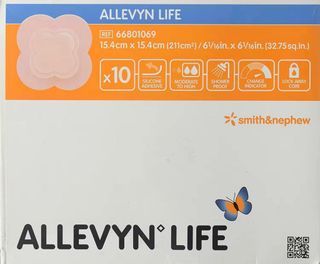 Allevyn Life Silicone Foam Dressings | Hydrocellular 15.4cm x 15.4 cm - 10 pcs per box