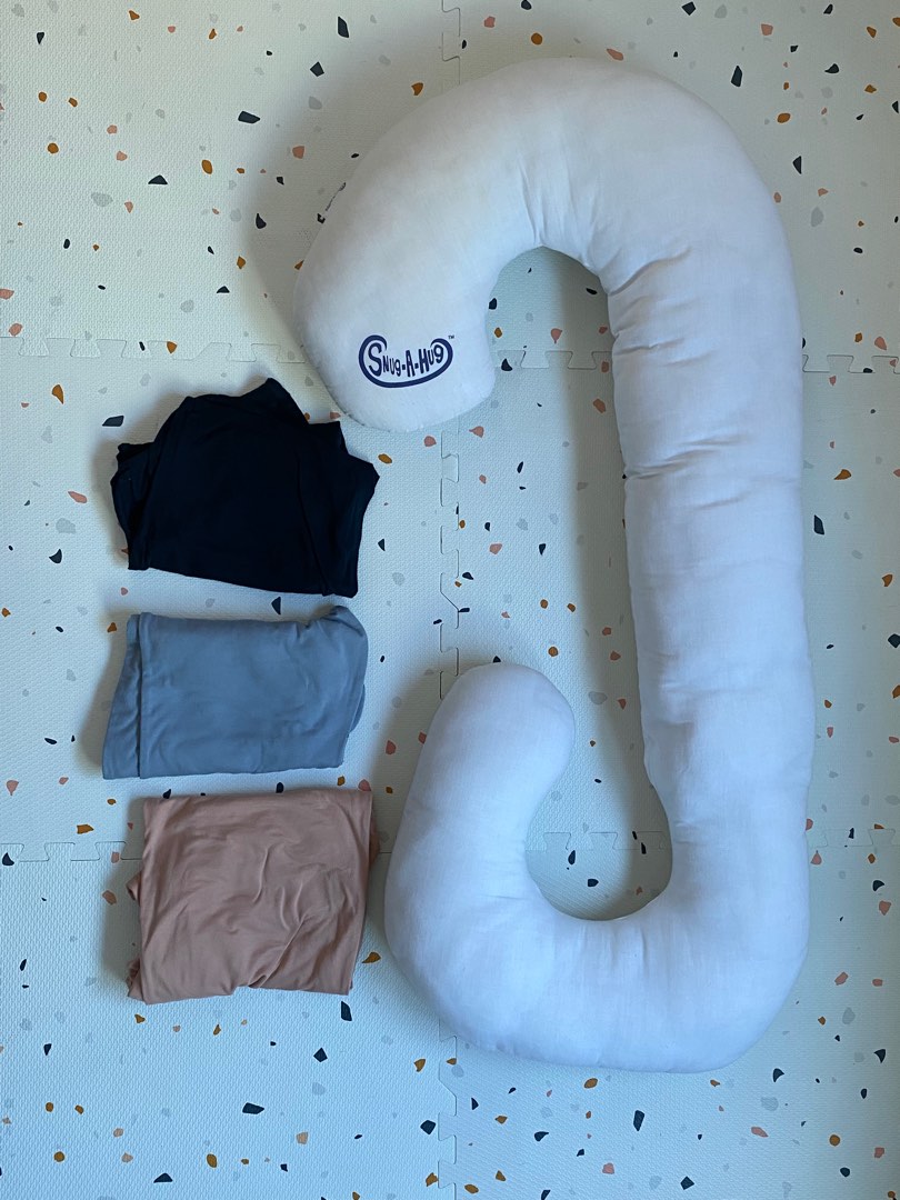 Snug A Hug Maternity Pillow with 3 covers, Babies & Kids, Maternity