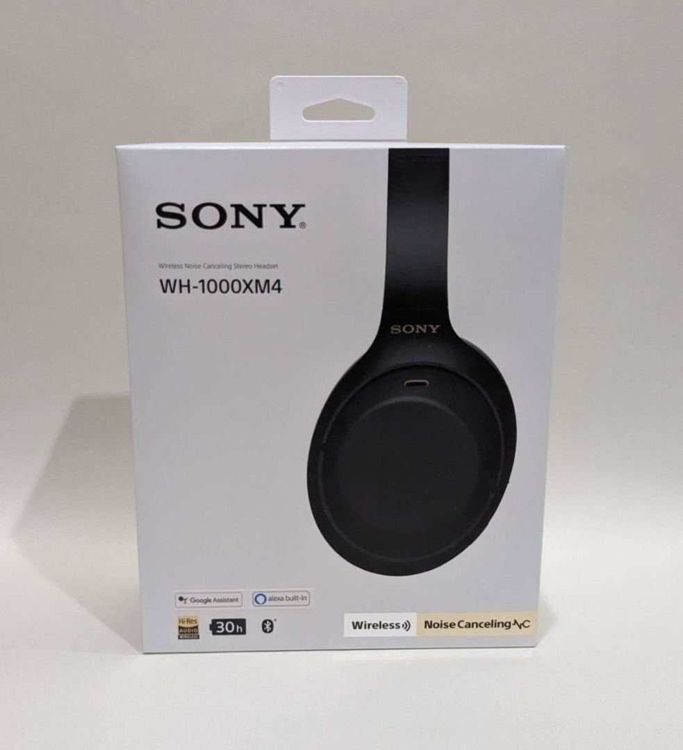 SONY WH-1000XM4 黑, 音響器材, 頭戴式/罩耳式耳機- Carousell