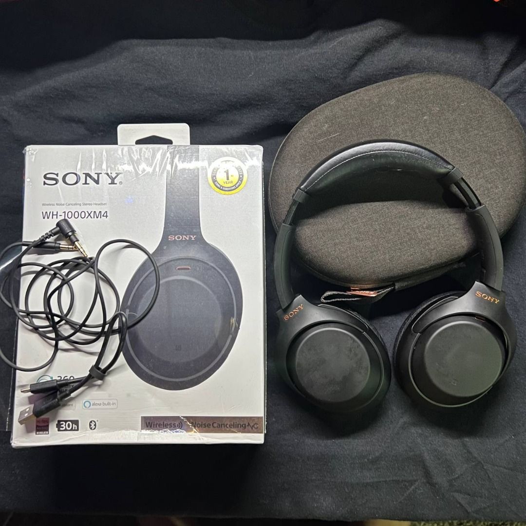 Sony WHXM4 Black, Audio, Headphones & Headsets on Carousell