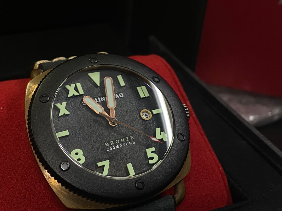 Stalingrad watch Kursk Bronze Diver Black Men s Fashion