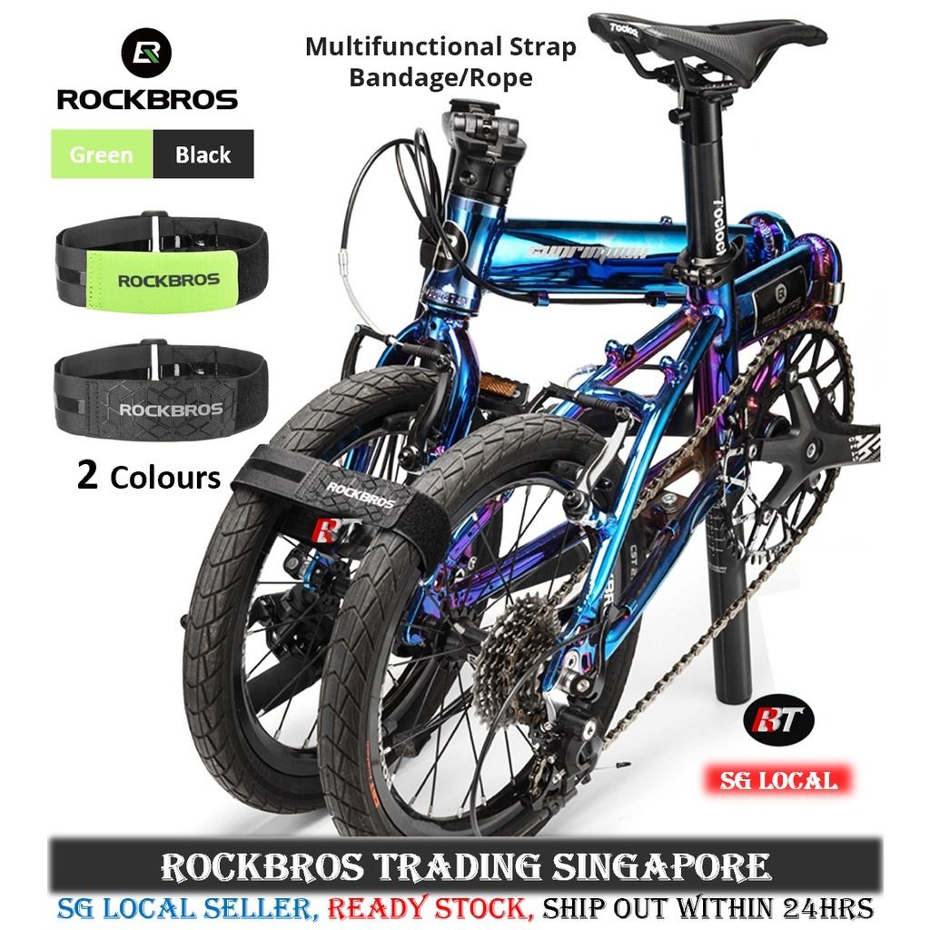 Folding outlet bike strap