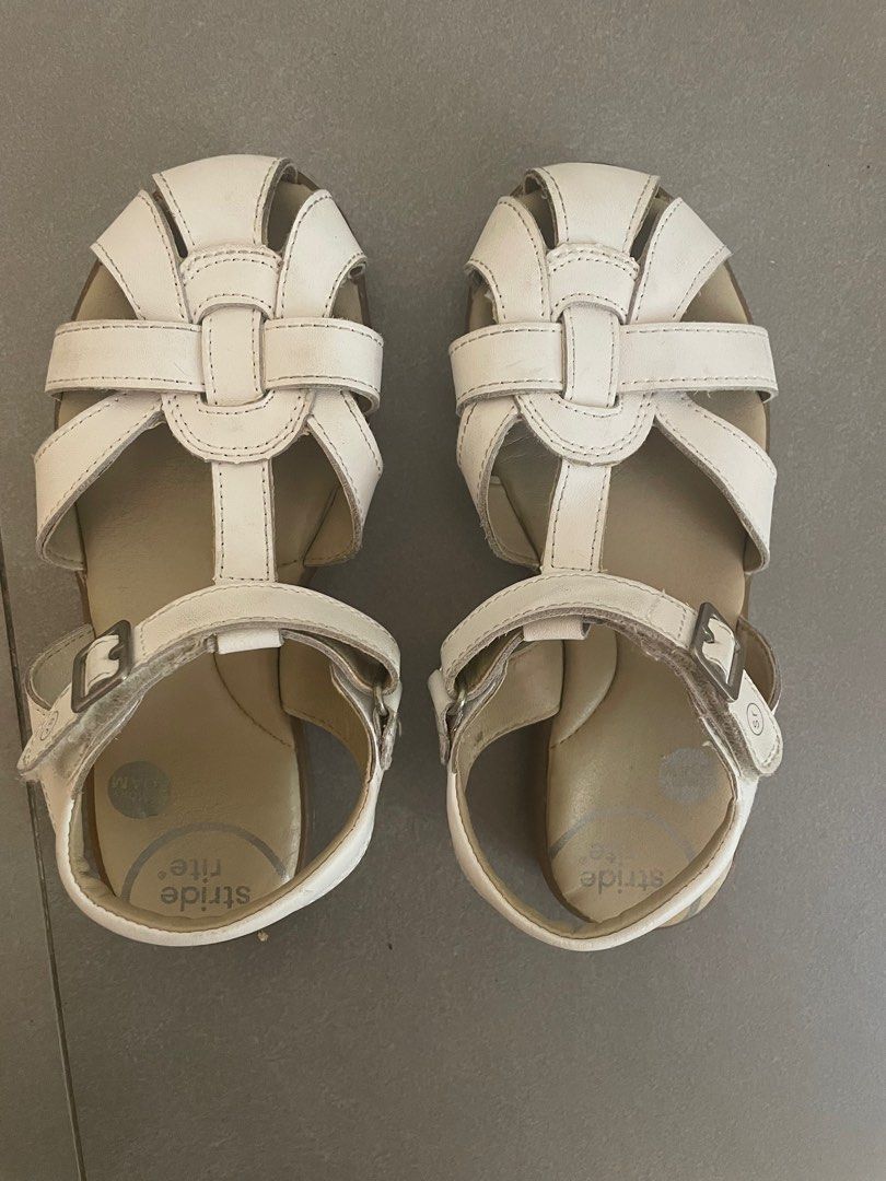 Stride rite sales white sandals