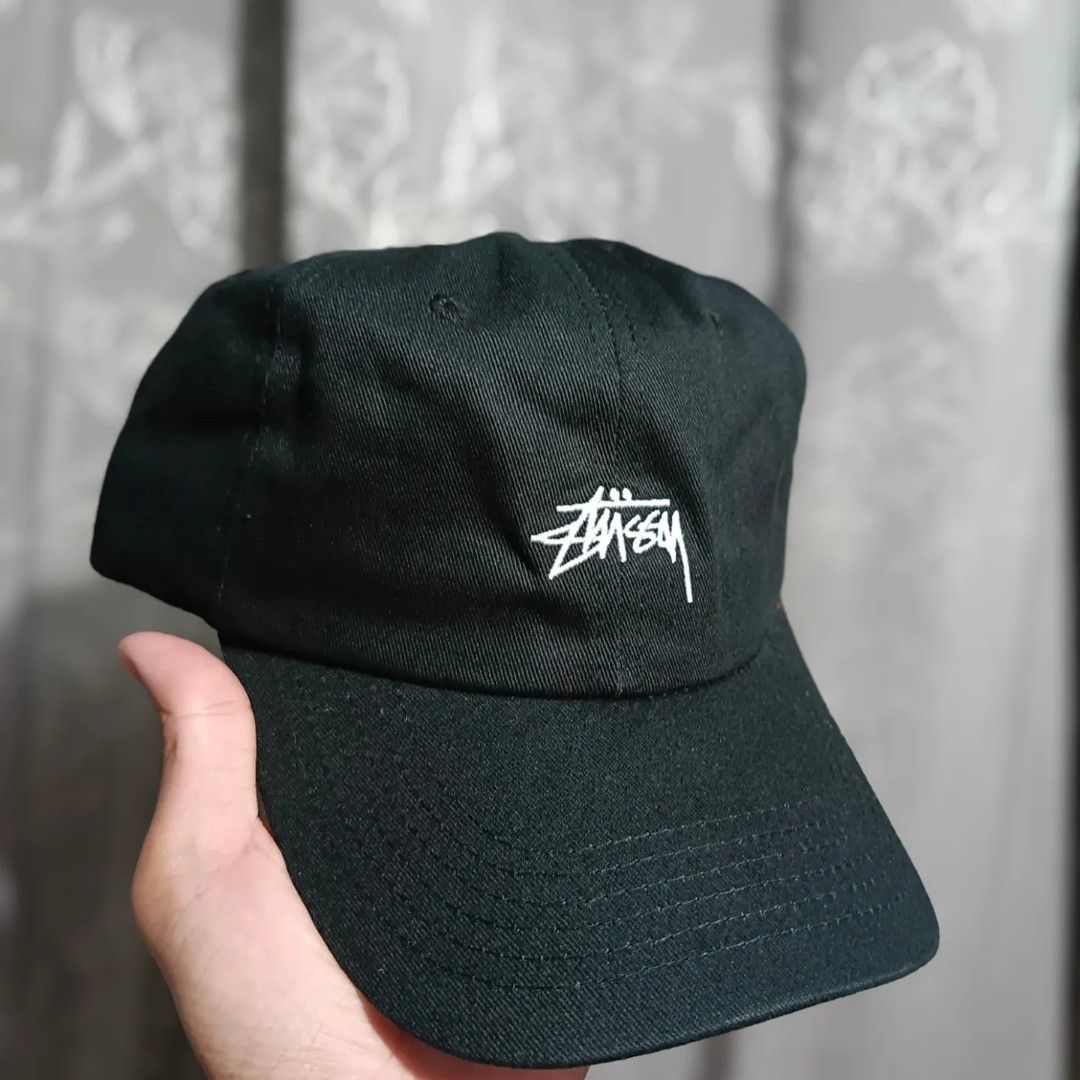 Black cheap stussy hat