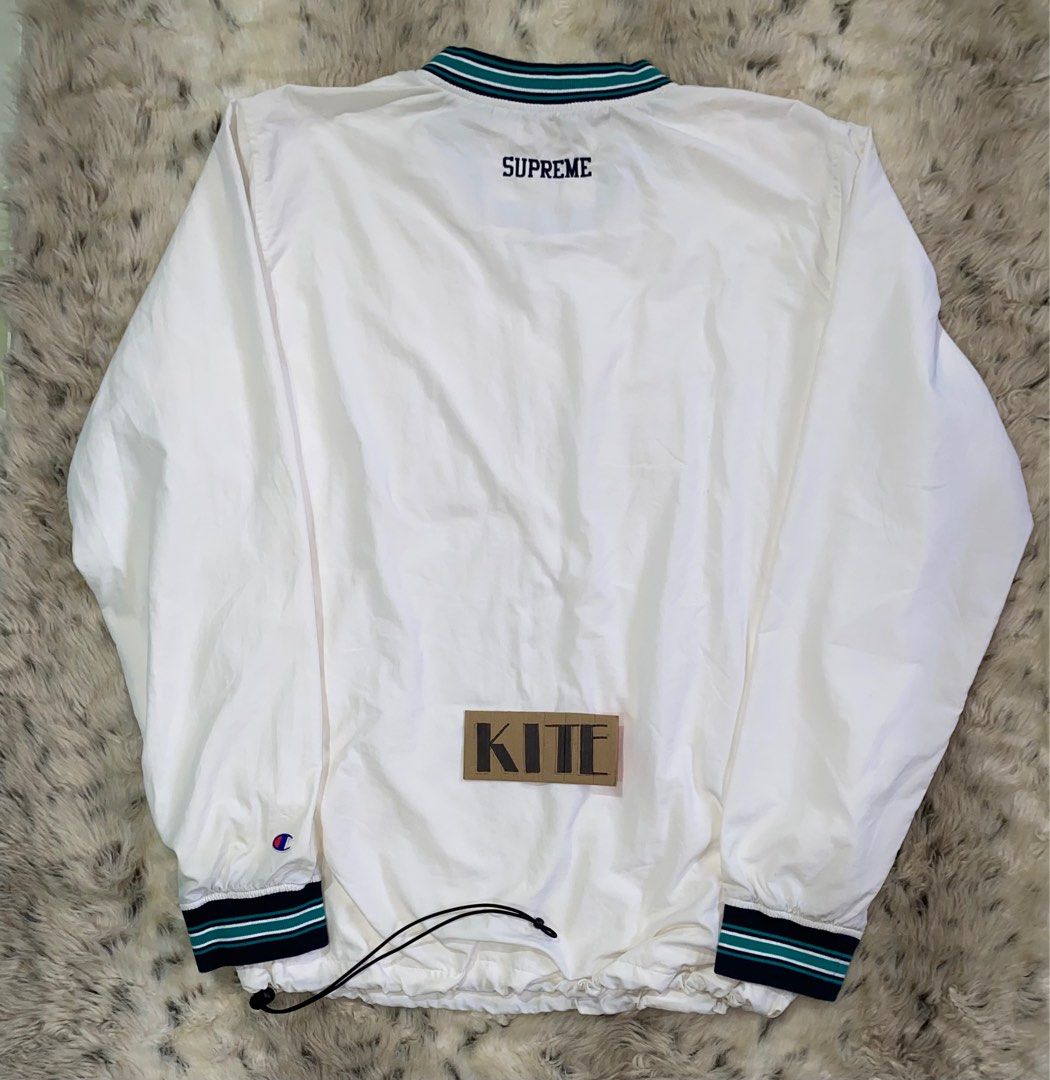 Supreme champion jacket white hot sale