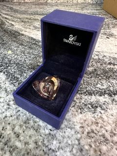 Swarovski Swan Crystal Ring; Size 7