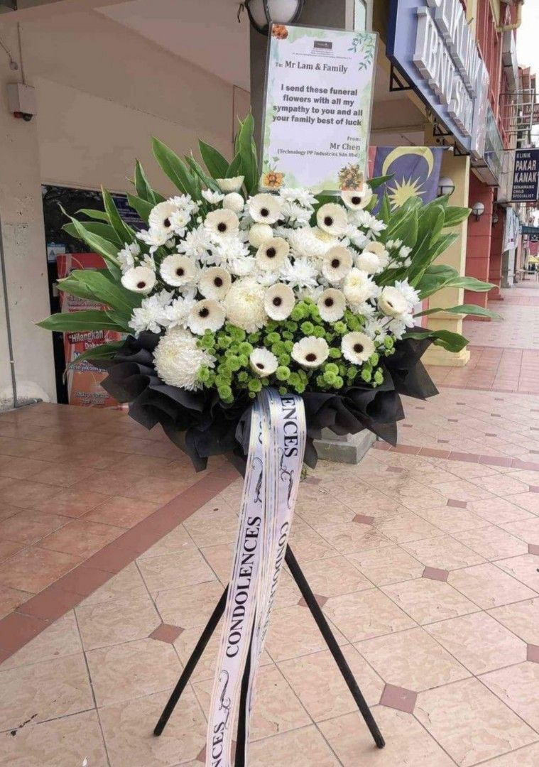 Sympathy Condolence Tribute Flowers (Category: Pots & Planters) located in Manila. Submitted by chicoleaves (Listing ID 1256861470, Image 2). Description: Sending elegant sympathy flowers to your friends £ family & lost loved ones. Globe 09951320830 Viber We deliver & arrange 24/7.