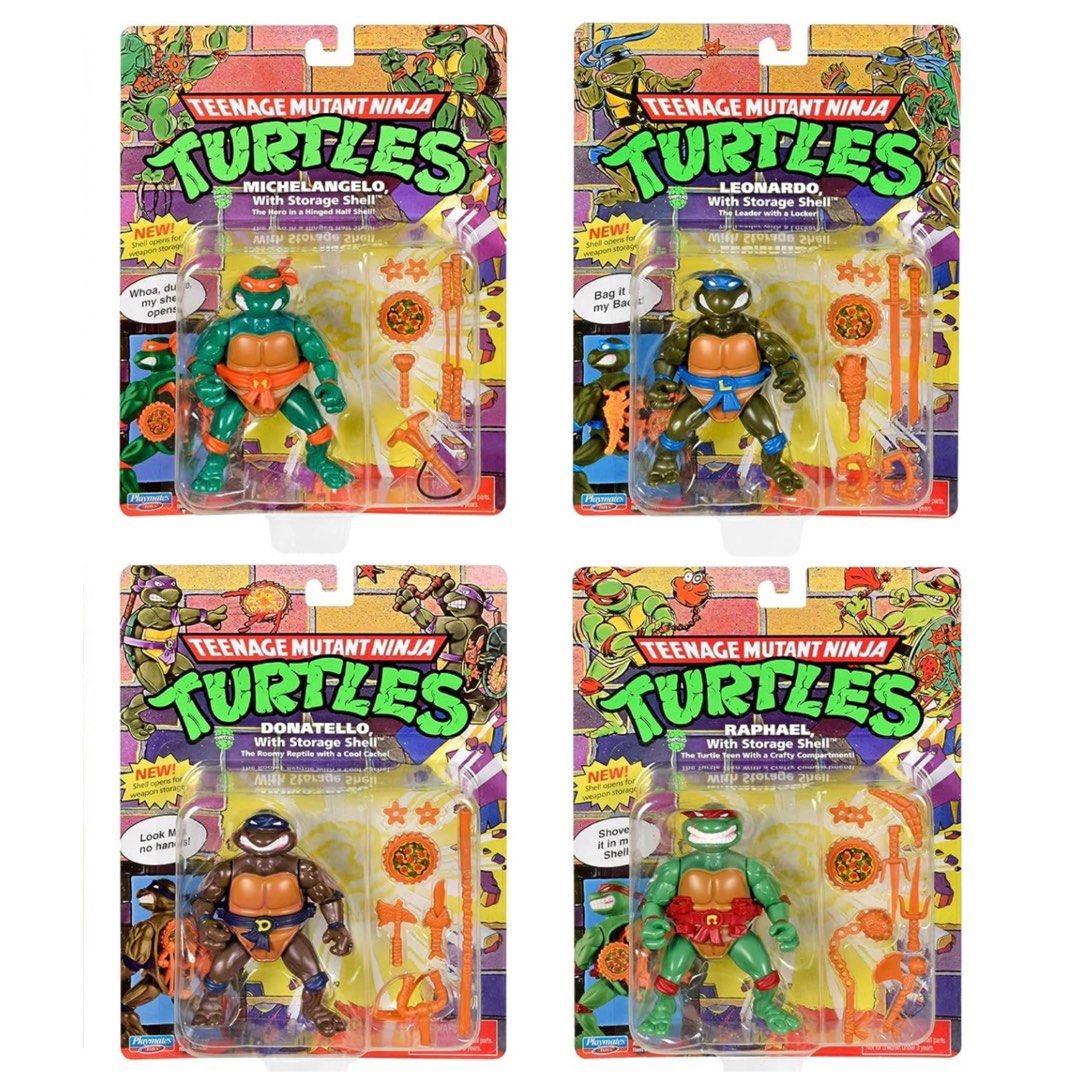TMNT Teenage Mutant Ninja Turtles (Storage Shell Figure 4-Pack #81324 ...