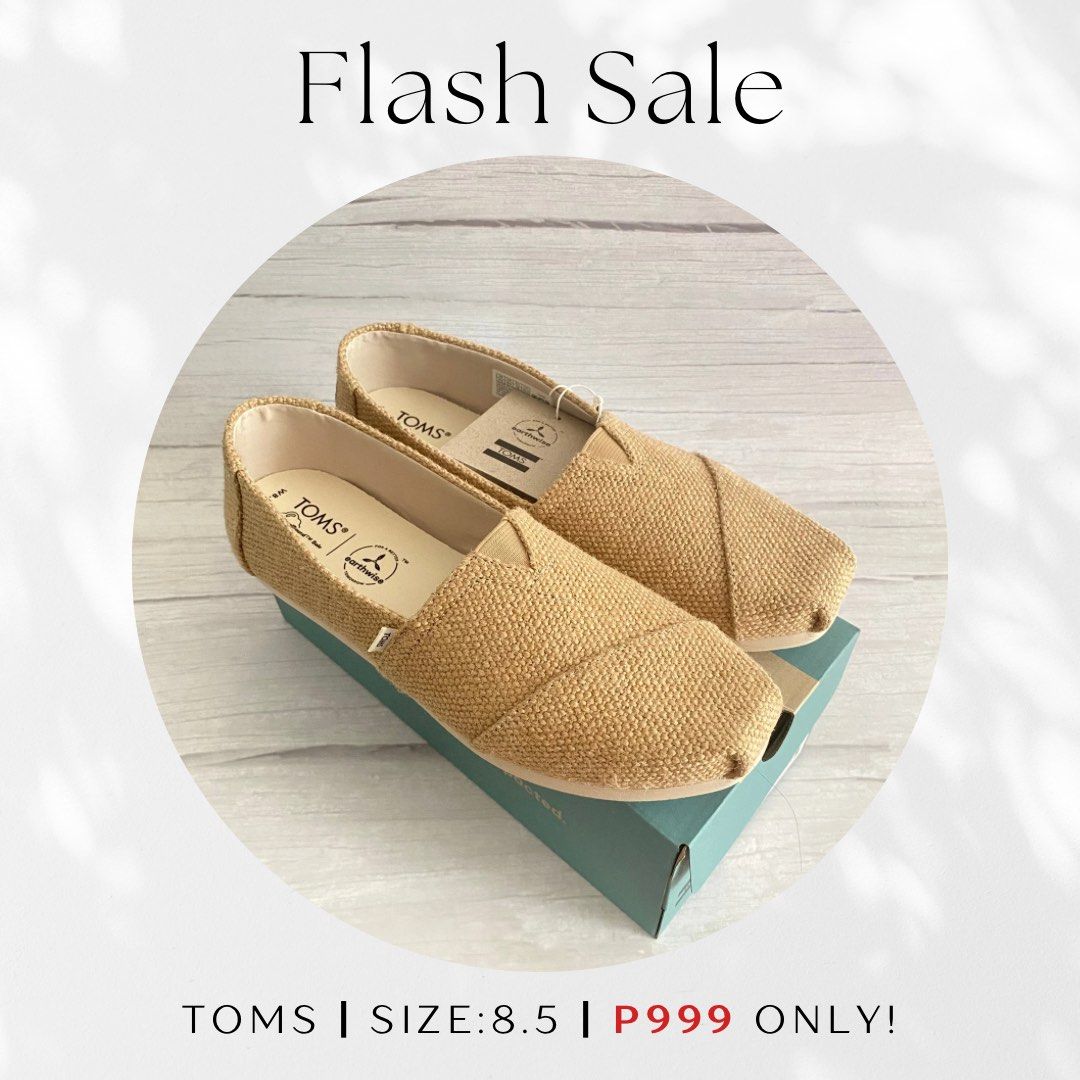 TOMS BURLAP Women s Fashion Footwear Loafers on Carousell