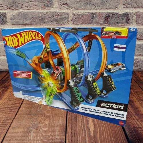 Hot wheels ftb65 corkscrew crash hot sale